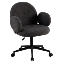 KONDELA Kancelárske kreslo, sivá/čierna, TURIO