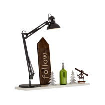 KONDELA Polica, biela, FEDOR