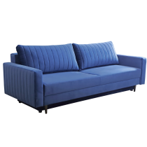 KONDELA Rozkladacia pohovka, modrá, PALEM