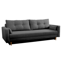 KONDELA Rozkladacia pohovka, sivá, BONYK