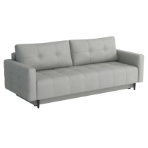 KONDELA Rozkladacia pohovka, svetlosivá, DORY