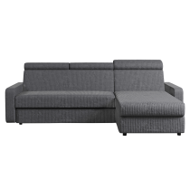 KONDELA Rohová sedacia súprava, sivá, pravá, MORA ROH