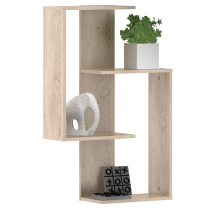 KONDELA Závesná polica, dub sonoma, VALPA