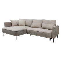 KONDELA Rohová sedacia súprava, sivobéžová Taupe, ľavá, MURIEL ROH