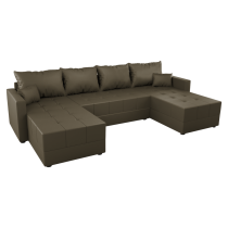 KONDELA Univerzálna sedacia súprava, hnedá, DUAN U UNI