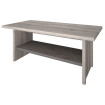 KONDELA Konferenčný stolík 120, gaštan nairobi/onyx, JESI NEW