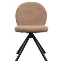 KONDELA Jedálenská stolička, svetlohnedá/čierna, RODIA