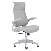 KONDELA Kancelárske kreslo, sivá, SETON