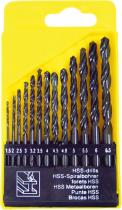 Vrtáky do kovu HSS, 13-dielna sada, Ø2-8mm