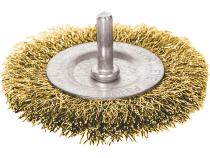 Kartáč okružný so stopkou vlnitý, Ø100mm, stopka Ø6mm