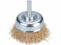 Kartáč hrnčekový vlnitý so stopkou, Ø50mm, stopka Ø6mm