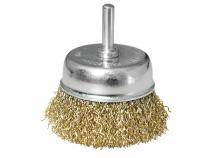 Kartáč hrnčekový vlnitý so stopkou, Ø63mm, stopka Ø6mm
