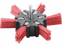 Kartáč okružný vlnitý so stopkou, Ø100mm, šírka 20mm, nylonové vlákno 1,2mm