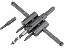 Vyrezávač otvorov, nastaviteľný, Ø30-120mm