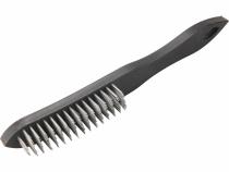 Kefa ručná oceľová, 5-radová, 290mm, plastová rukoväť