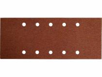 Papier brúsny 115x280mm, 10ks, P80, 10 otvorov