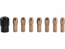 Skľučovadlá pre priame brúsky, sada 8ks, 1-1,6-2-2,3-3-2x3,2mm