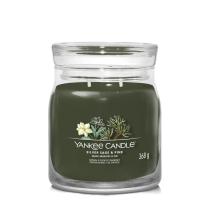 YANKEE CANDLE 1630027E SILVER SAGE & PINE STREDNA SVIECKA SIGNATURE, 368G