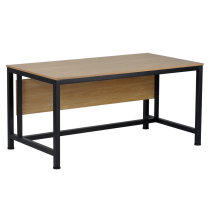 KONDELA Písací stôl, dub/čierna, 150x80 cm, KILIS NEW