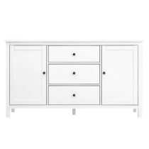 KONDELA Komoda, biela, KALEO