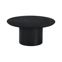 KONDELA Konferenčný stolík, čierna, priemer 80 cm, MAHIR TYP 2