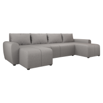 KONDELA Univerzálna sedacia súprava, sivá, DELIN U UNI