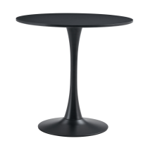 KONDELA Jedálenský stôl, čierna, priemer 80 cm, REVENTON NEW