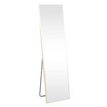 KONDELA Stojanové zrkadlo, zlatá, LUSET NEW