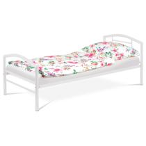 AUTRONIC BED-1900 WT Postel jednolůžková 90x200 cm, kovová bílý lesk