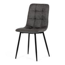 AUTRONIC CT-281 BK3 Židle jídelní, antracitová látka cowboy, nohy černý kov