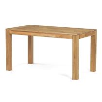 AUTRONIC DS-H140 DUB Jídelní stůl 140x80x75, masiv dub bílý, povrchová úprava olejem, nohy 8x8 cm