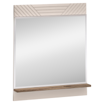 KONDELA Zrkadlo 70, kašmír/dub castello, EYCO