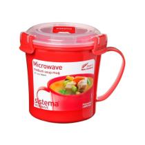 SISTEMA MICROWAVE SOUP MUG MEDIUM 656ML, CERVENA