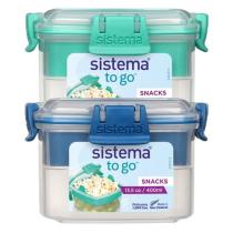 SISTEMA KRABICKA NA DESIATU S MISKOU 400 ML, MIX FARIEB