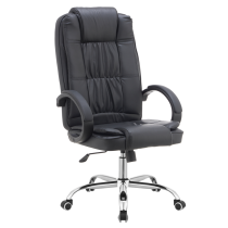 KONDELA Kancelárske kreslo, čierna ekokoža, MADOX NEW