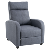 KONDELA Relaxačné kreslo, sivá, KRESO NEW