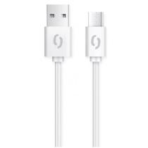 ALIGATOR DATOVY KABEL 2A, USB-C BIELY