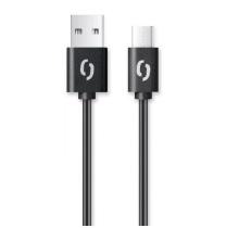 ALIGATOR DATOVY KABEL 2A, USB-C CIERNY