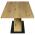AUTRONIC AT-3018 OAK Jídelní stůl 160x90x76 cm, deska s dekorem dub, černá kovová podstava