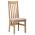 AUTRONIC C-2100 CRM2 Drevená jedálenská stolička, poťah krémovo béžová látka, masív dub, prírodný od