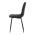 AUTRONIC CT-283 BK2 Židle jídelní, černá látka, nohy černý kov