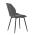 AUTRONIC CT-285 GREY2 Židle jídelní, šedá látka, černé kovové nohy
