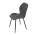AUTRONIC CT-285 GREY2 Židle jídelní, šedá látka, černé kovové nohy