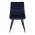 AUTRONIC CT-384 BLUE4 Jídelní židle, potah v modrém sametu, kovové podnoží v černé práškové barvě