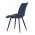 AUTRONIC CT-384 BLUE4 Jídelní židle, potah v modrém sametu, kovové podnoží v černé práškové barvě
