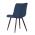 AUTRONIC CT-384 BLUE4 Jídelní židle, potah v modrém sametu, kovové podnoží v černé práškové barvě