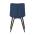 AUTRONIC CT-384 BLUE4 Jídelní židle, potah v modrém sametu, kovové podnoží v černé práškové barvě