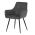 AUTRONIC DCH-226 GREY2 Židle jídelní, šedá látka,černé kovové nohy