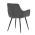 AUTRONIC DCH-226 GREY2 Židle jídelní, šedá látka,černé kovové nohy