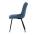 AUTRONIC DCL-193 BLUE2 Židle jídelní, modrá látka, černé kovové nohy